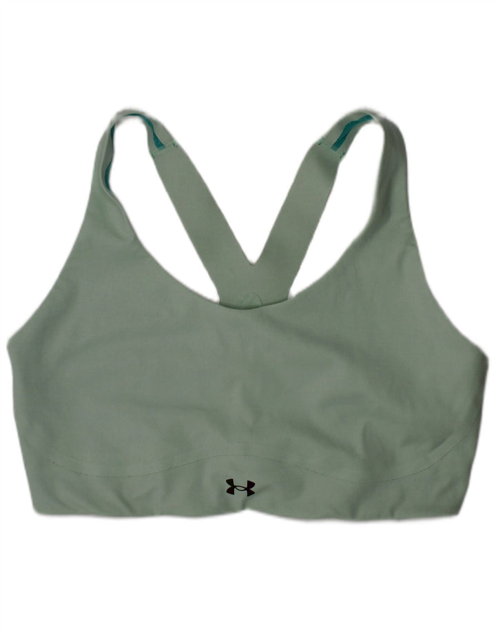 Veliki zeleni poliamidni gornji dio sportskog grudnjaka Under Armour