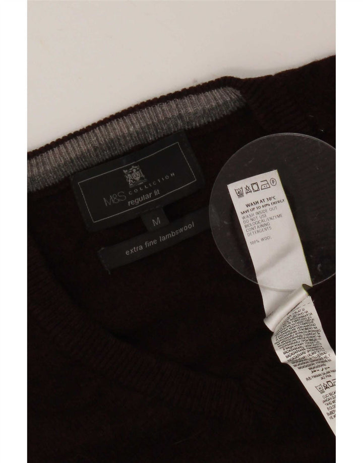 Marks & Spencer muška majica bez rukava standardnog kroja, srednja bordo vuna