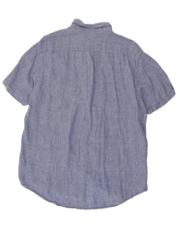 GANT Muška košulja kratkih rukava standardnog kroja, veličina 45/46 2XL plava houndstooth