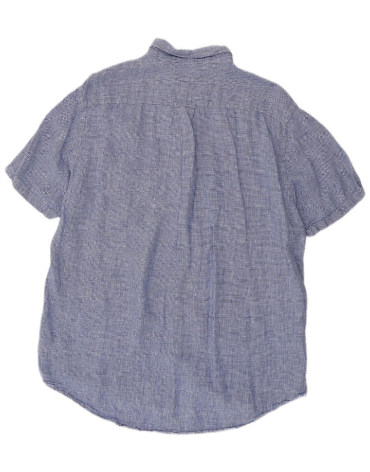 GANT Muška košulja kratkih rukava standardnog kroja, veličina 45/46 2XL plava houndstooth