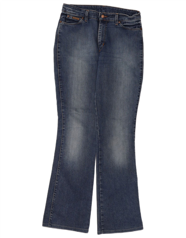Wrangler ženske lepršave traperice W32 L32 plavi pamuk