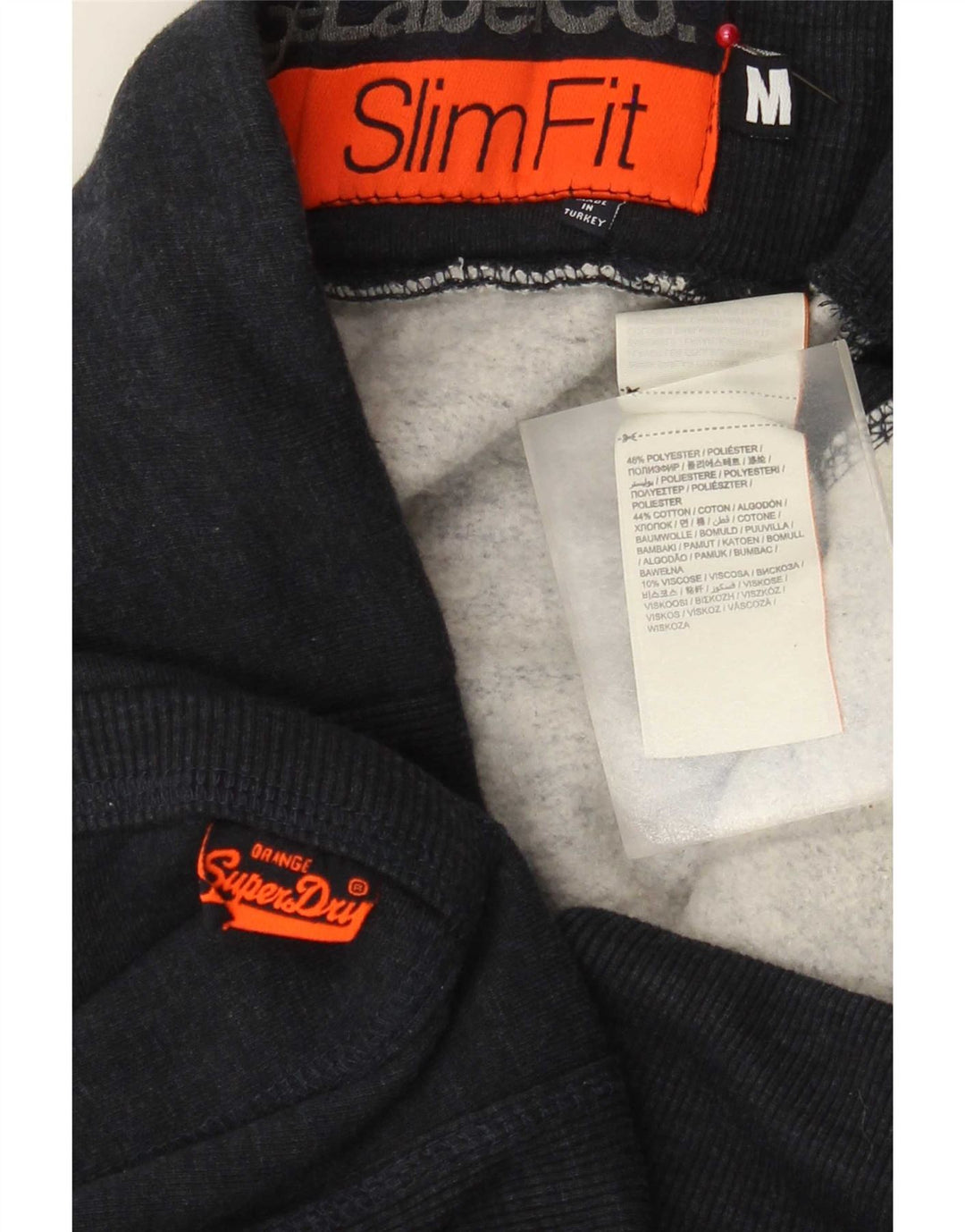 Superdry muške uske sportske kratke hlače srednje tamnoplave boje od poliestera