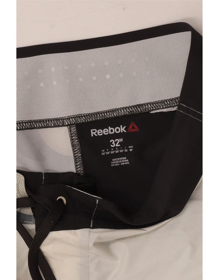 Reebok muške kratke hlače za plivanje Speedwick Graphic srednje crne boje