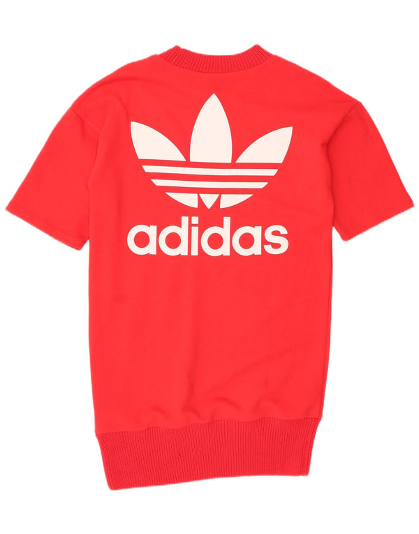 Adidas Ženska trenirka s motivom majice UK 10 Mala crvena pamuk