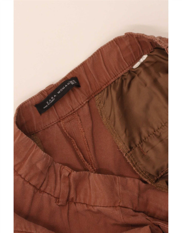 Zara ženske kapri hlače XL W32 L22 smeđe
