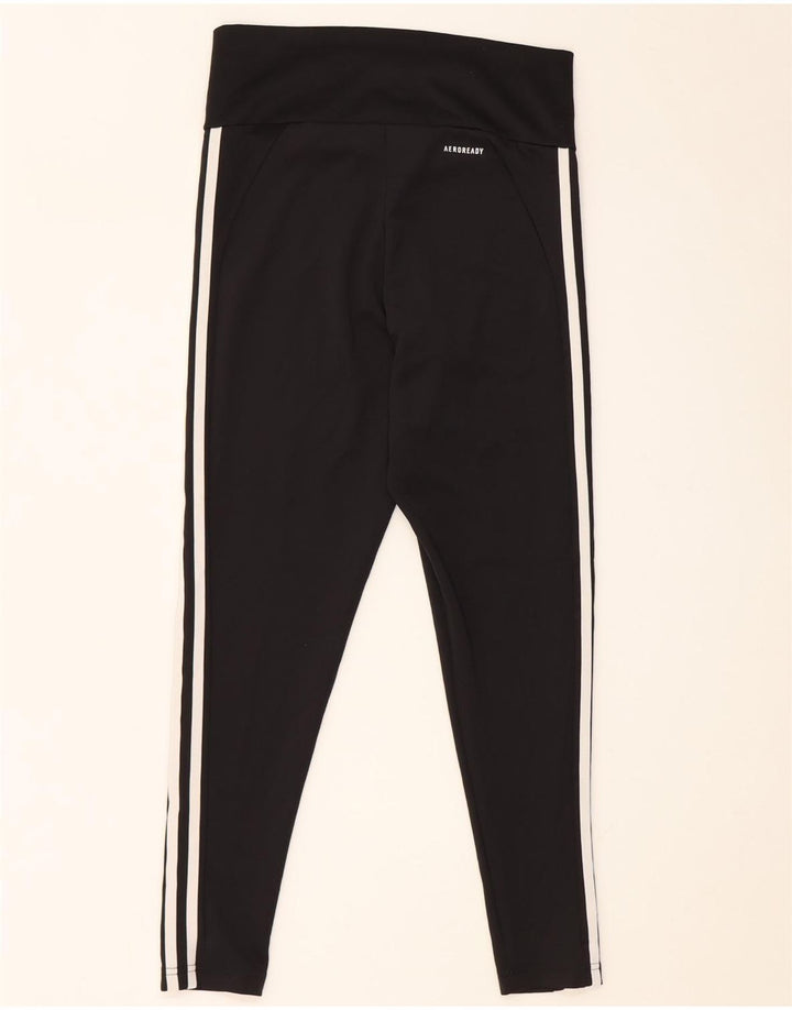 ADIDAS Ženske Aeroready tajice UK 12/14 Srednje crni poliester
