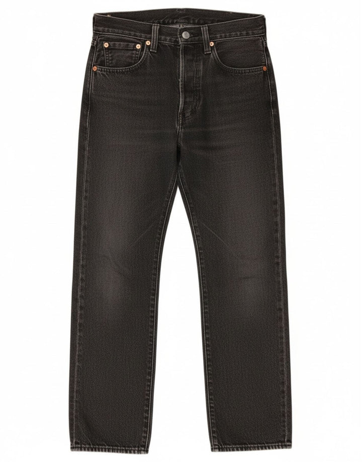 Levi's muške 501 ravne traperice W28 L28 sivi pamuk