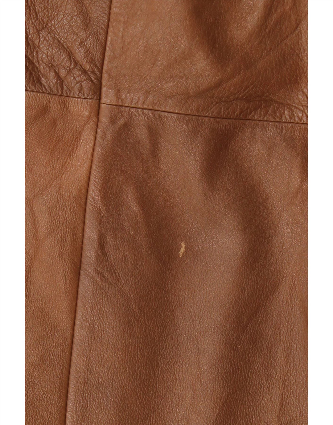 Vintage ženska kožna suknja na omot W34 velika smeđa