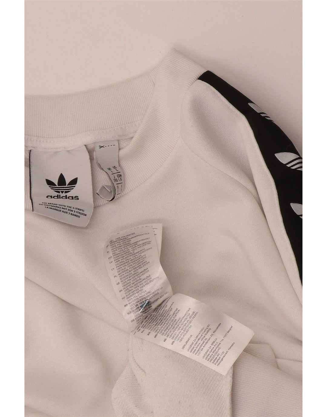 Adidas muški džemper s grafičkim motivima, veliki bijeli poliester u boji