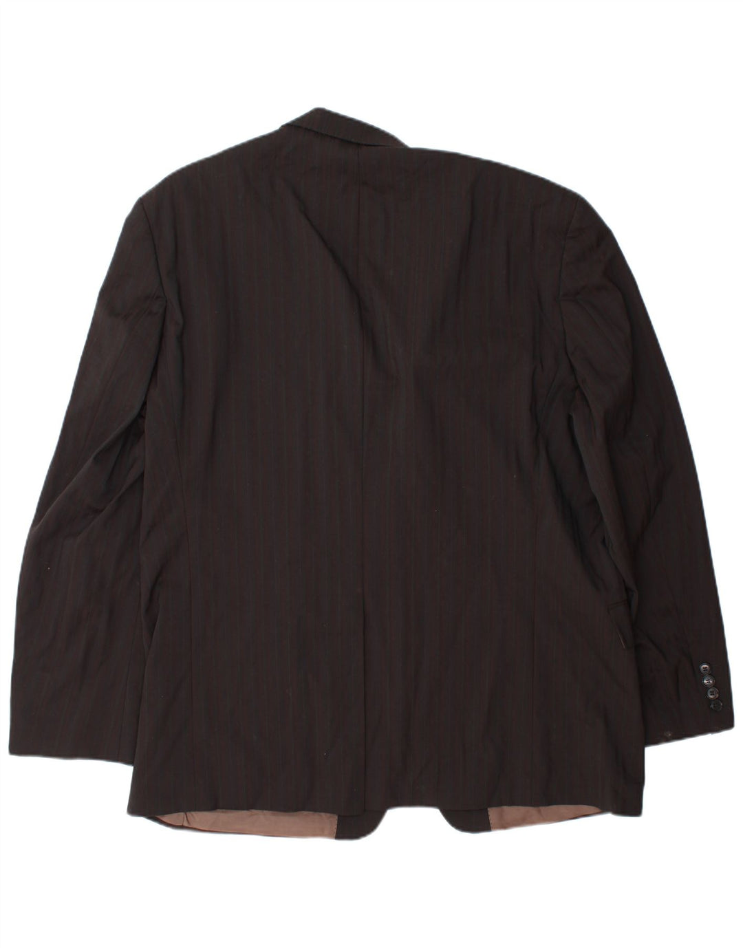 HUGO BOSS Muška jakna sa 2 gumba EU 58 4XL Smeđe vunene pruge