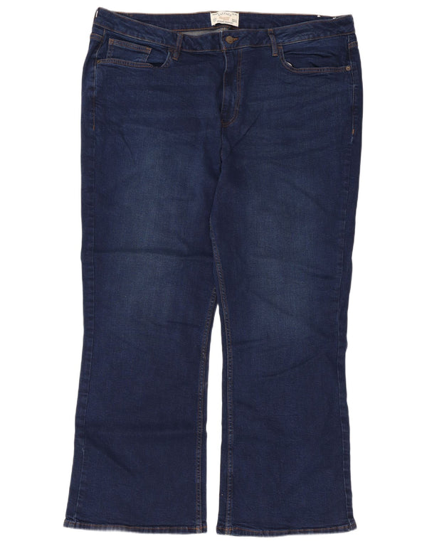 Ženske traperice Fat Face Bootcut UK 22 3XL W42 L29 tamnoplavi pamuk
