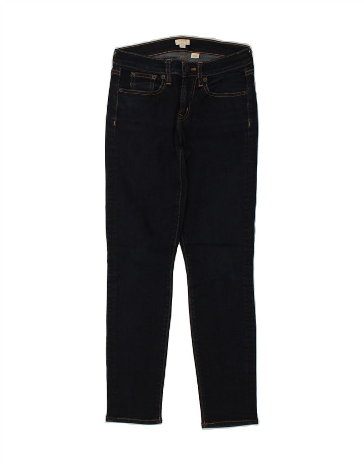 J. CREW Womens Skinny Jeans W25 L26  Navy Blue Cotton | Vintage J. Crew | Thrift | Second-Hand J. Crew | Used Clothing | Messina Hembry 