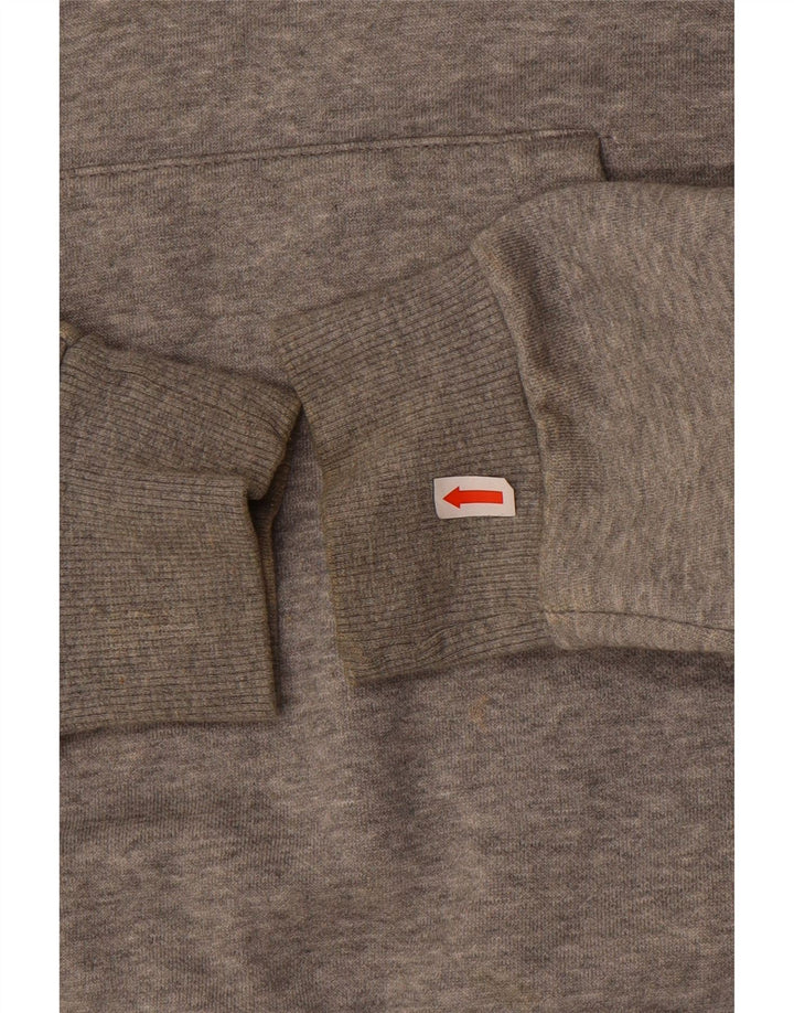 PUMA Mens Graphic Hoodie Jumper Medium Grey Cotton