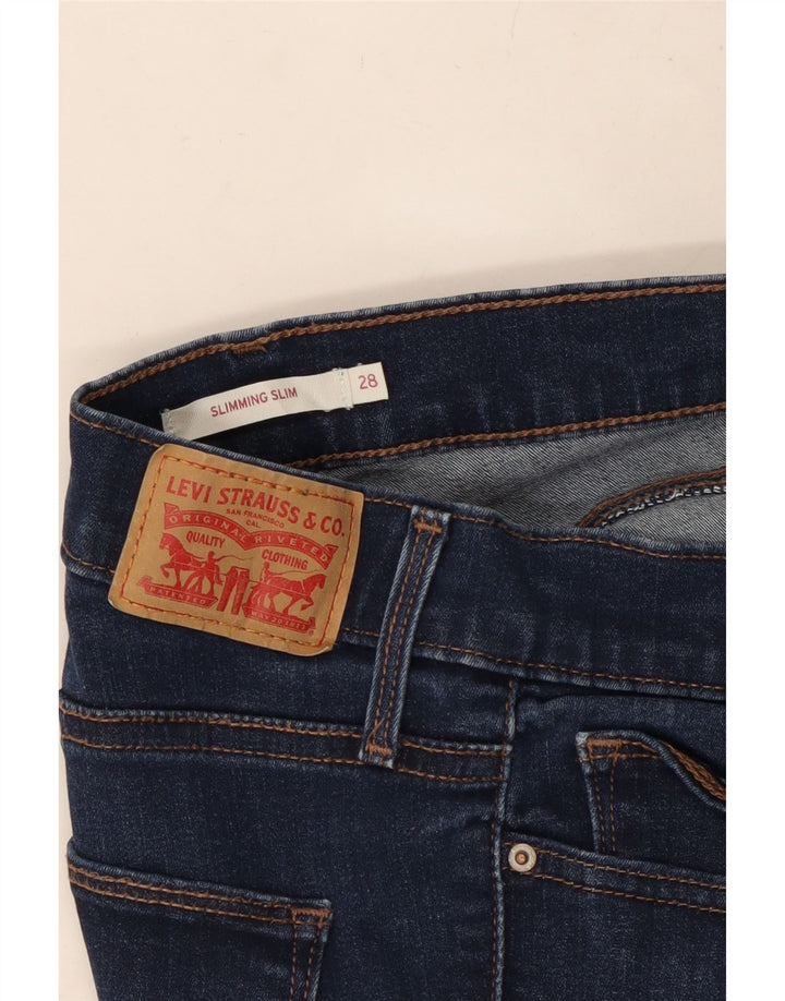 LEVI'S ženske uske traperice za mršavljenje W28 L31 tamnoplave