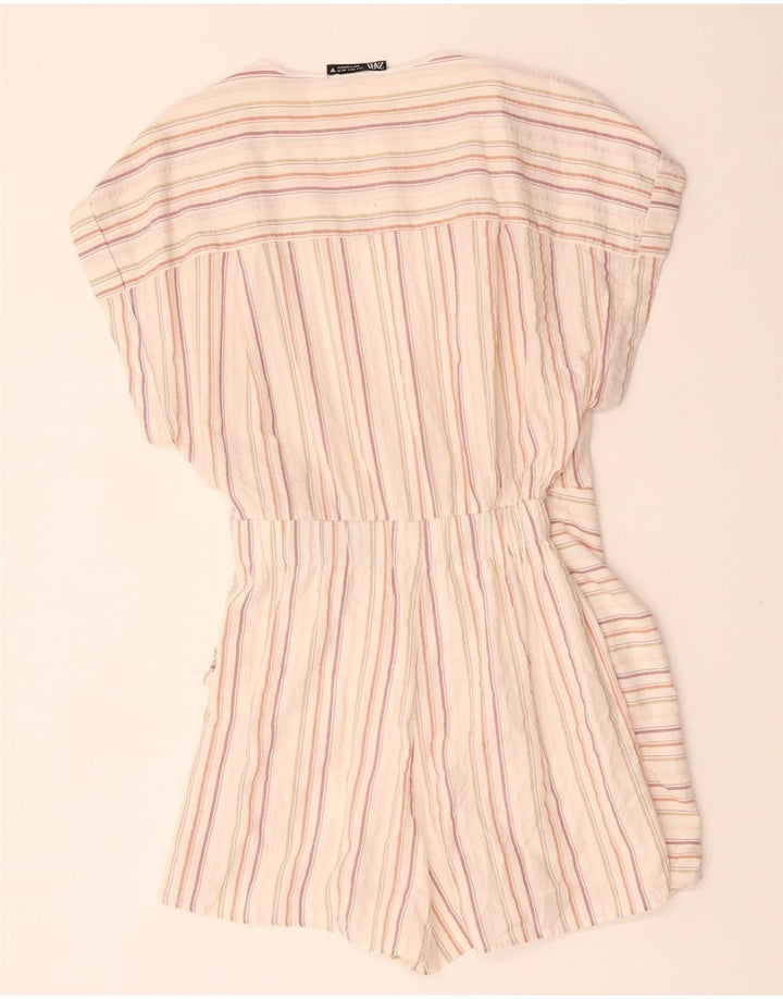 ZARA ženski kombinezon za igru UK 10 Small Off White Striped