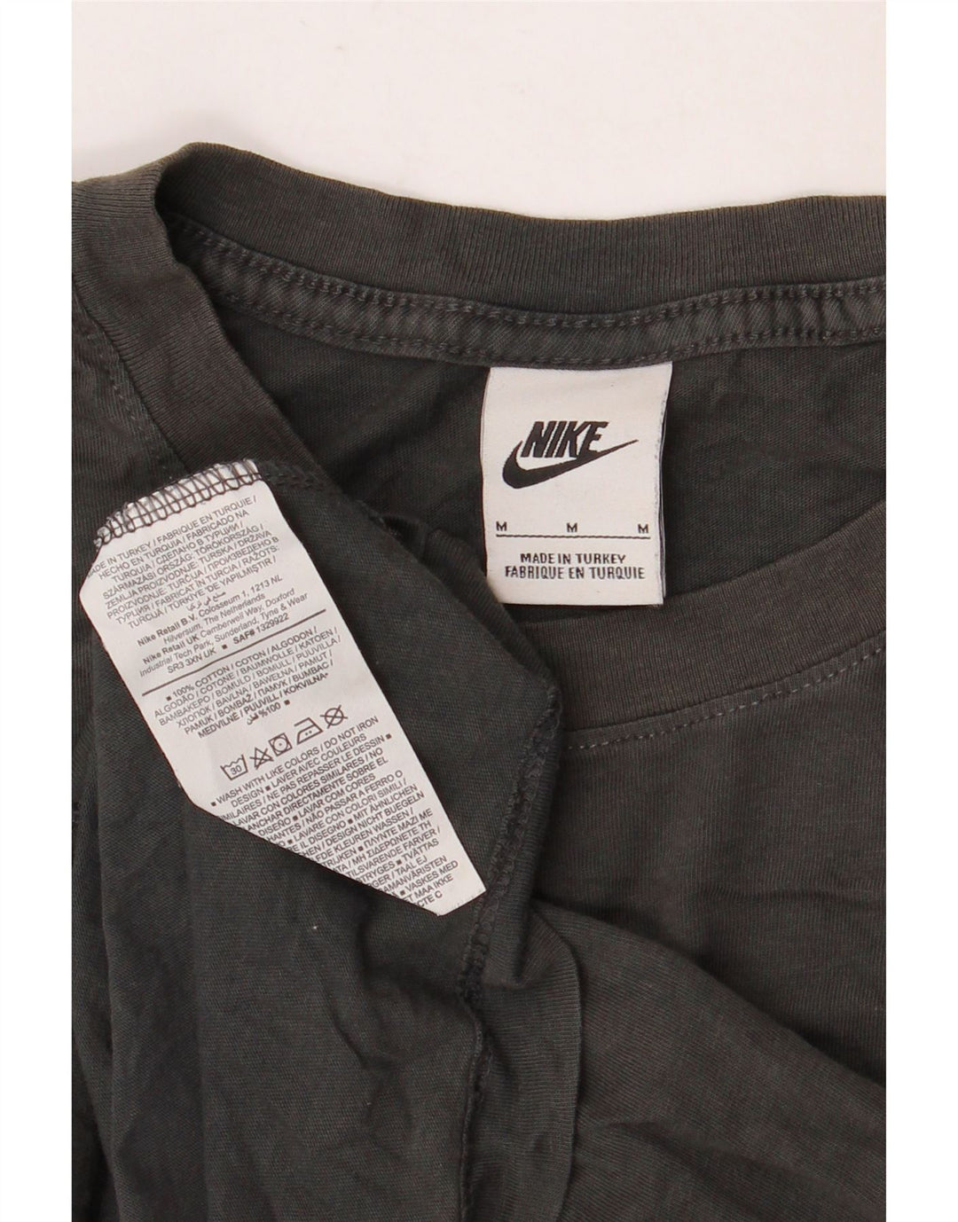 NIKE Muška majica kratkih rukava srednje veličine, crni pamuk