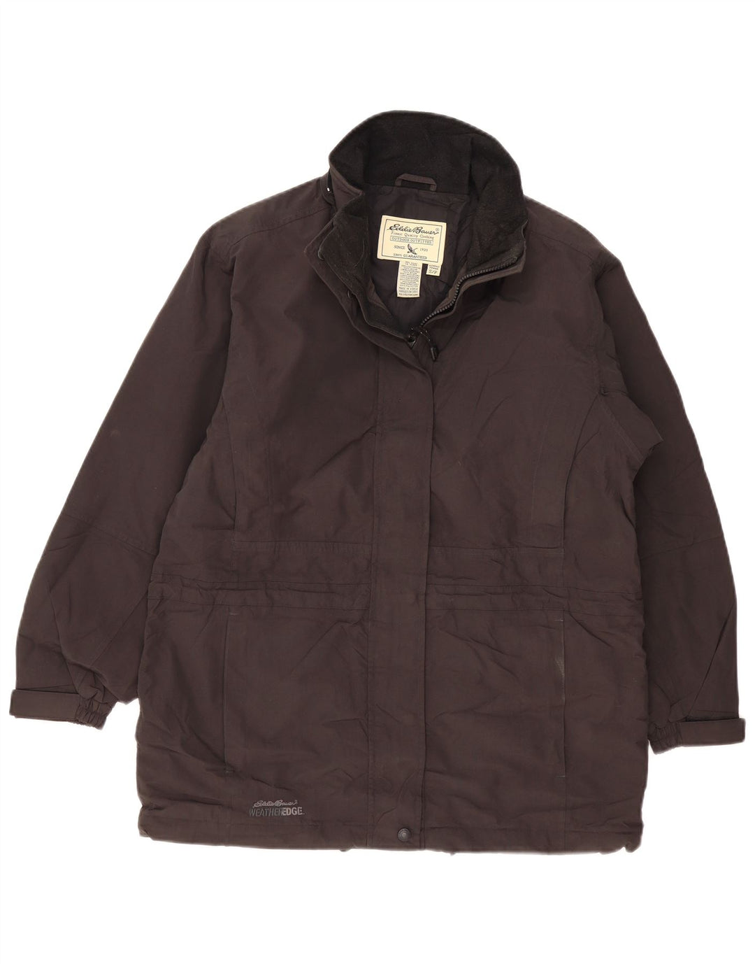 EDDIE BAUER Ženska Weather Edge vjetrovka jakna UK 10 Mala crna