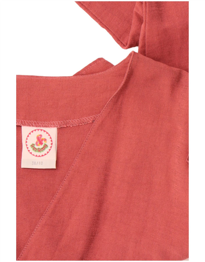 VINTAGE ženski kratki top EU 38/40 srednje ružičasta viskoza