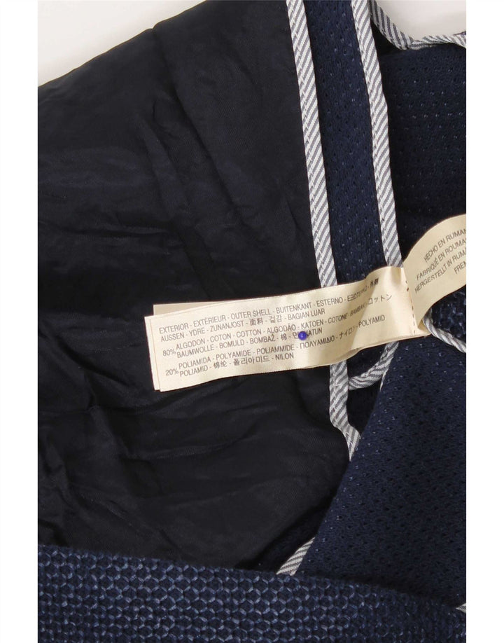 Massimo Dutti Ženska jakna sako s 1 gumbom EU 36 XS tamnoplavi pamuk