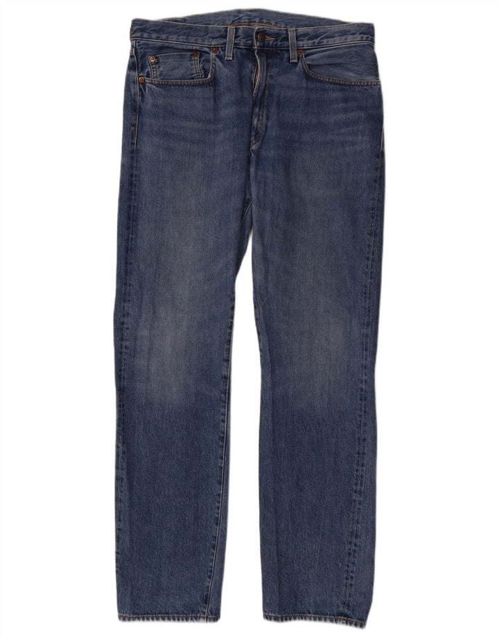 Levi's muške ravne traperice W34 L32 plavi pamuk