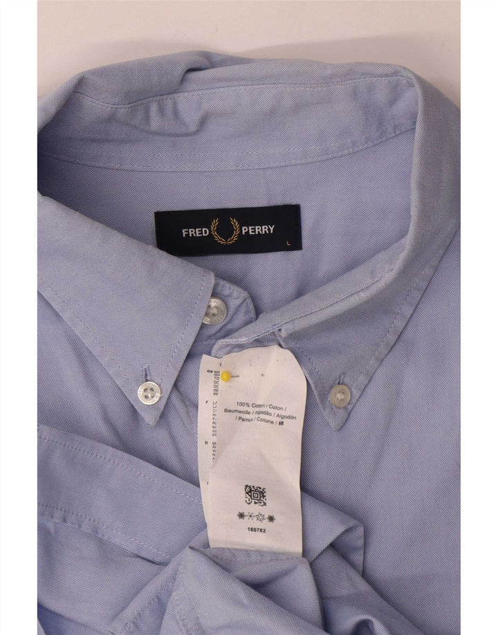 Fred Perry muška košulja velika plava pamučna