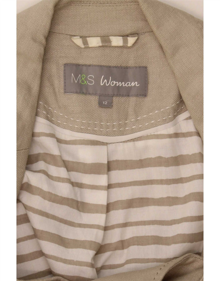 Marks & Spencer ženski sako sa 3 gumba UK 12 srednje bež boje