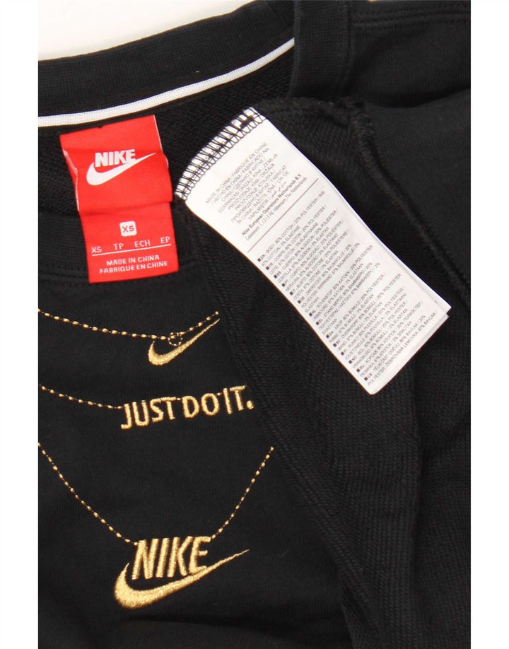 Nike muška majica s grafičkim motivima XS crni pamuk