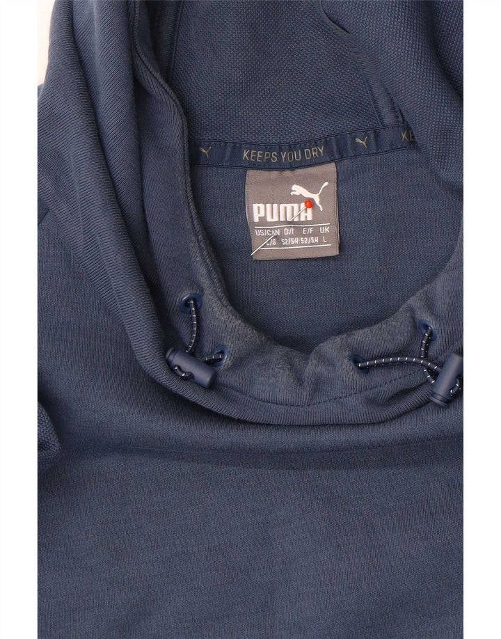 Puma muška majica s kapuljačom velika plava