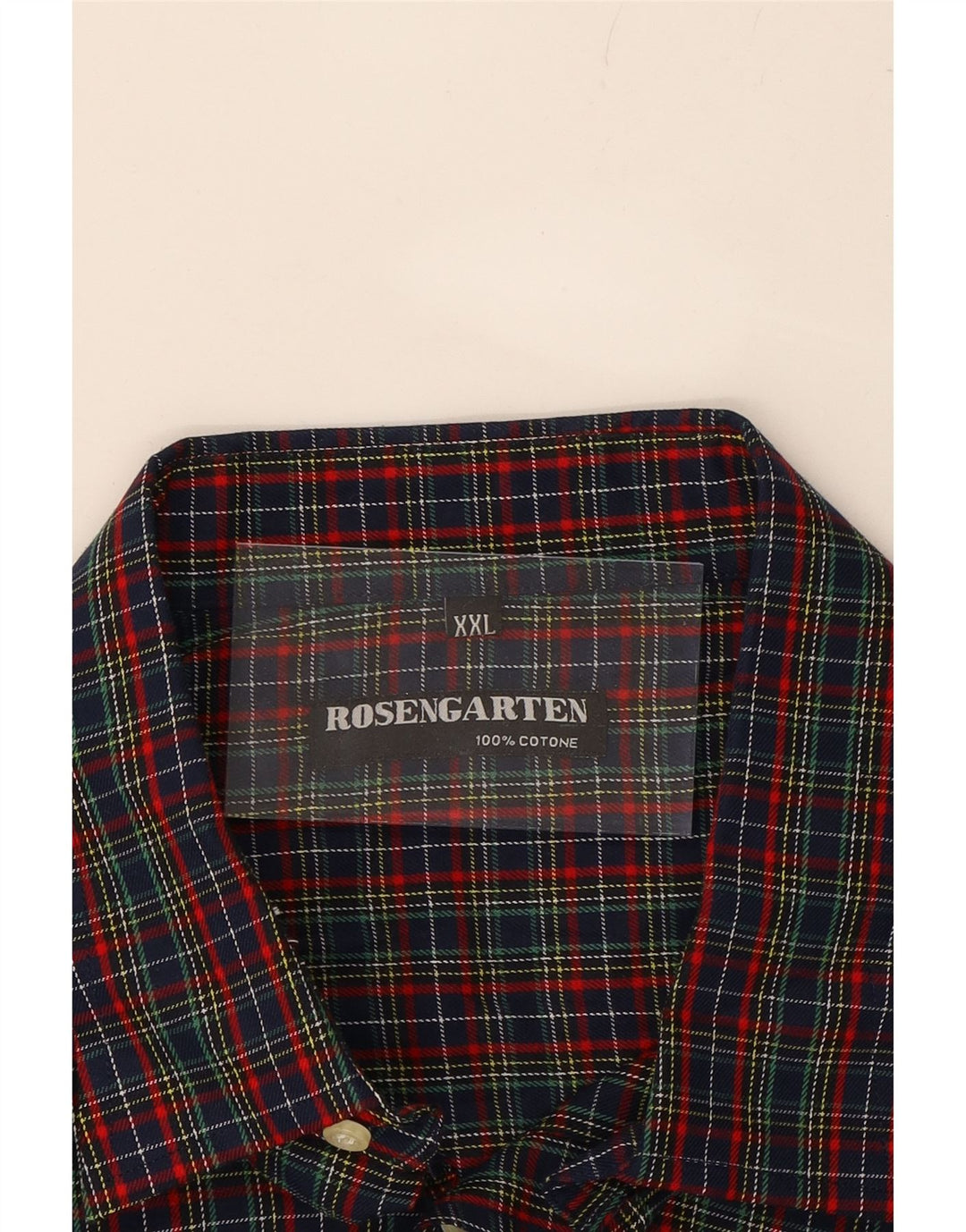 VINTAGE Mens Flannel Shirt 2XL Multicoloured Check Cotton Vintage Vintage and Second-Hand Vintage from Messina Hembry 