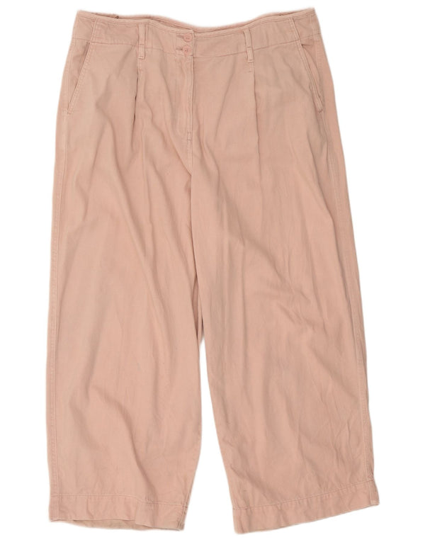 Marks & Spencer ženske chino hlače s klinovima UK 22 3XL W42 L28 Ružičasti pamuk