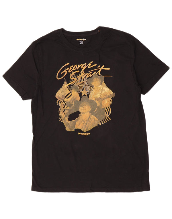 Velika crna muška majica s grafičkim motivima Wrangler