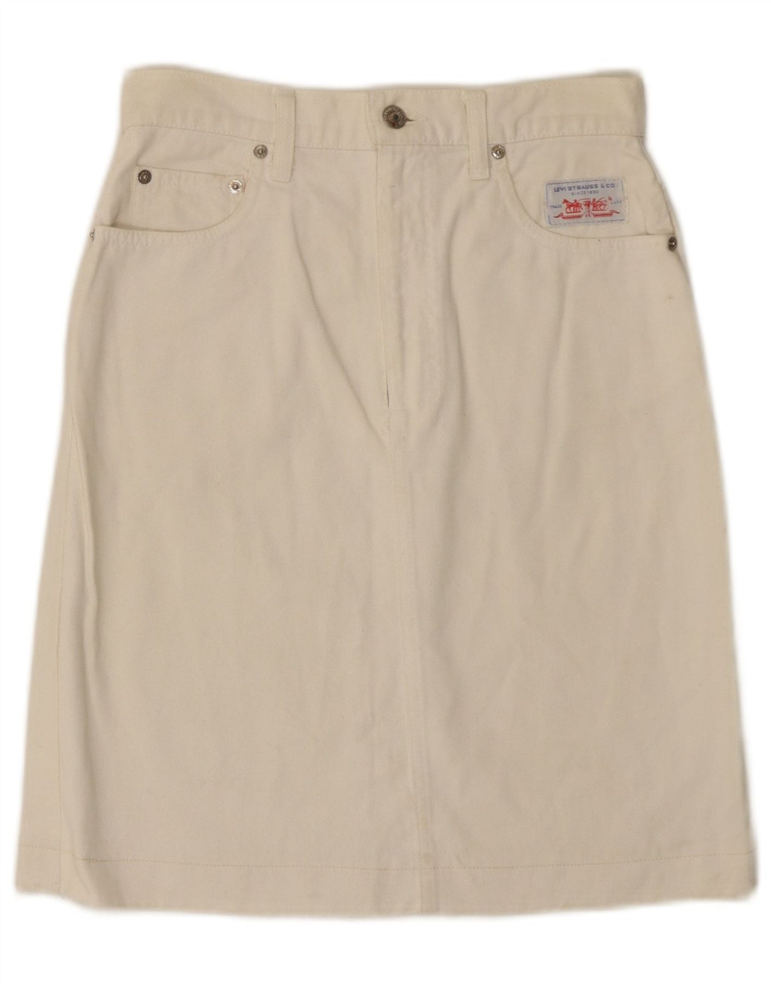 LEVI'S Ženska traper suknja W26 Small Off White