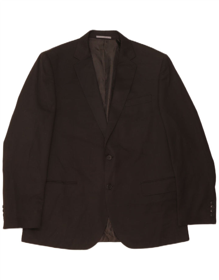 Marks & Spencer muška jakna sa 2 gumba UK 44 XL crni poliester