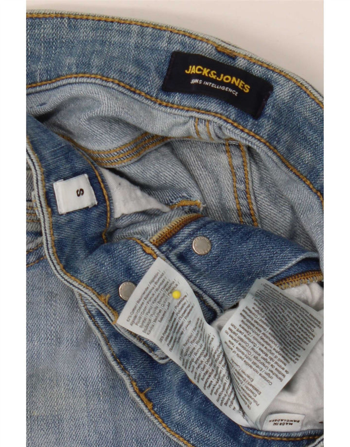 Jack & Jones muške traper kratke hlače male W29 plavi pamuk