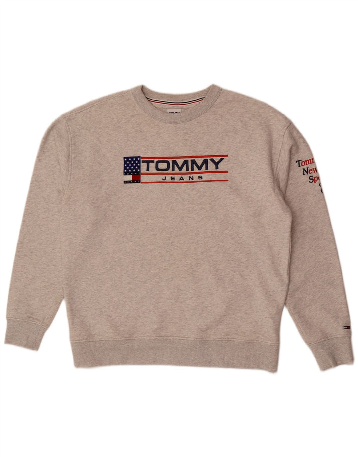 Tommy Hilfiger muška majica s trenirkom srednje sive boje s flekama