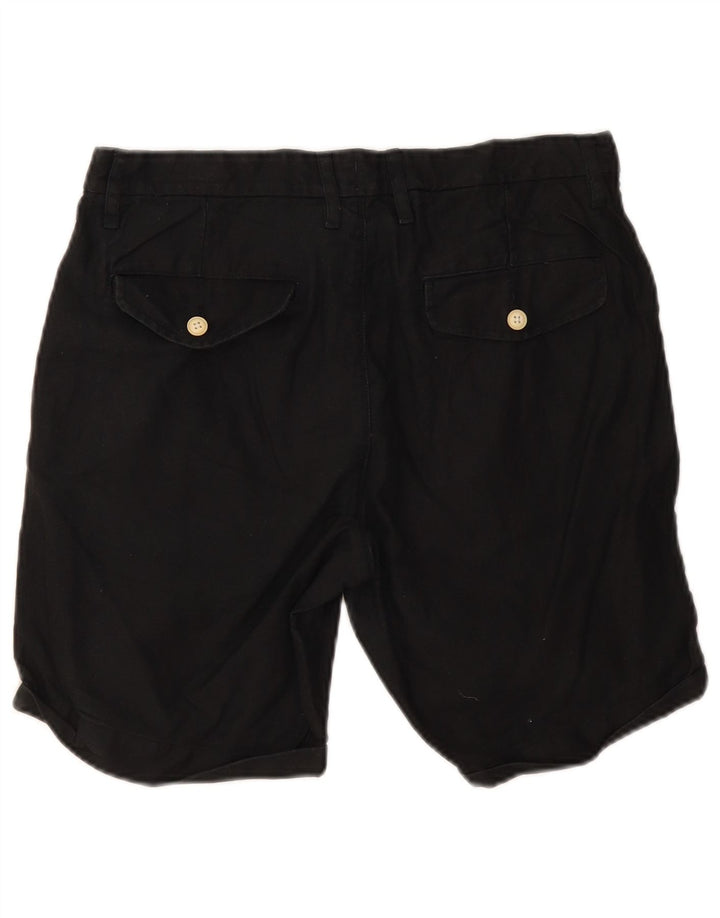 Izod muške chino kratke hlače W32 Srednje crni pamuk