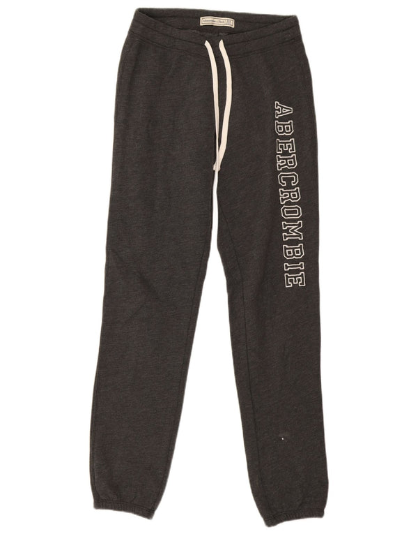 Abercrombie & Fitch Ženske grafičke trenirke Hlače Joggers UK 6 XS Siva