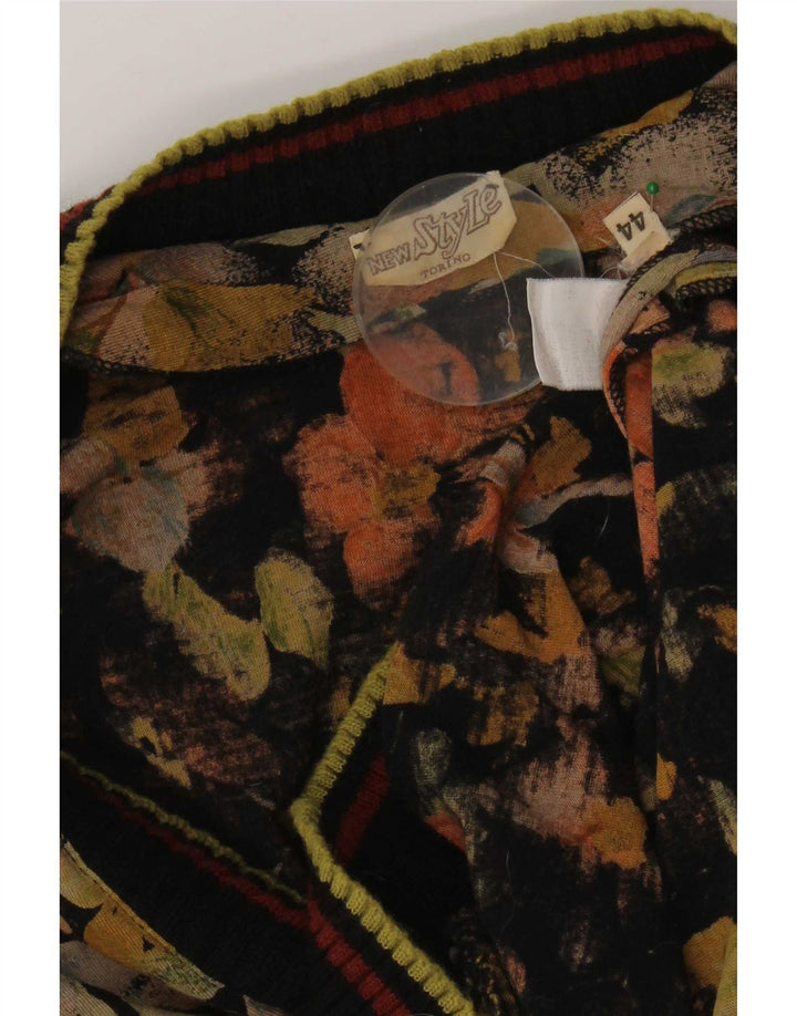 Vintage ženski pulover bluza Top IT 44 srednje raznobojna cvjetna