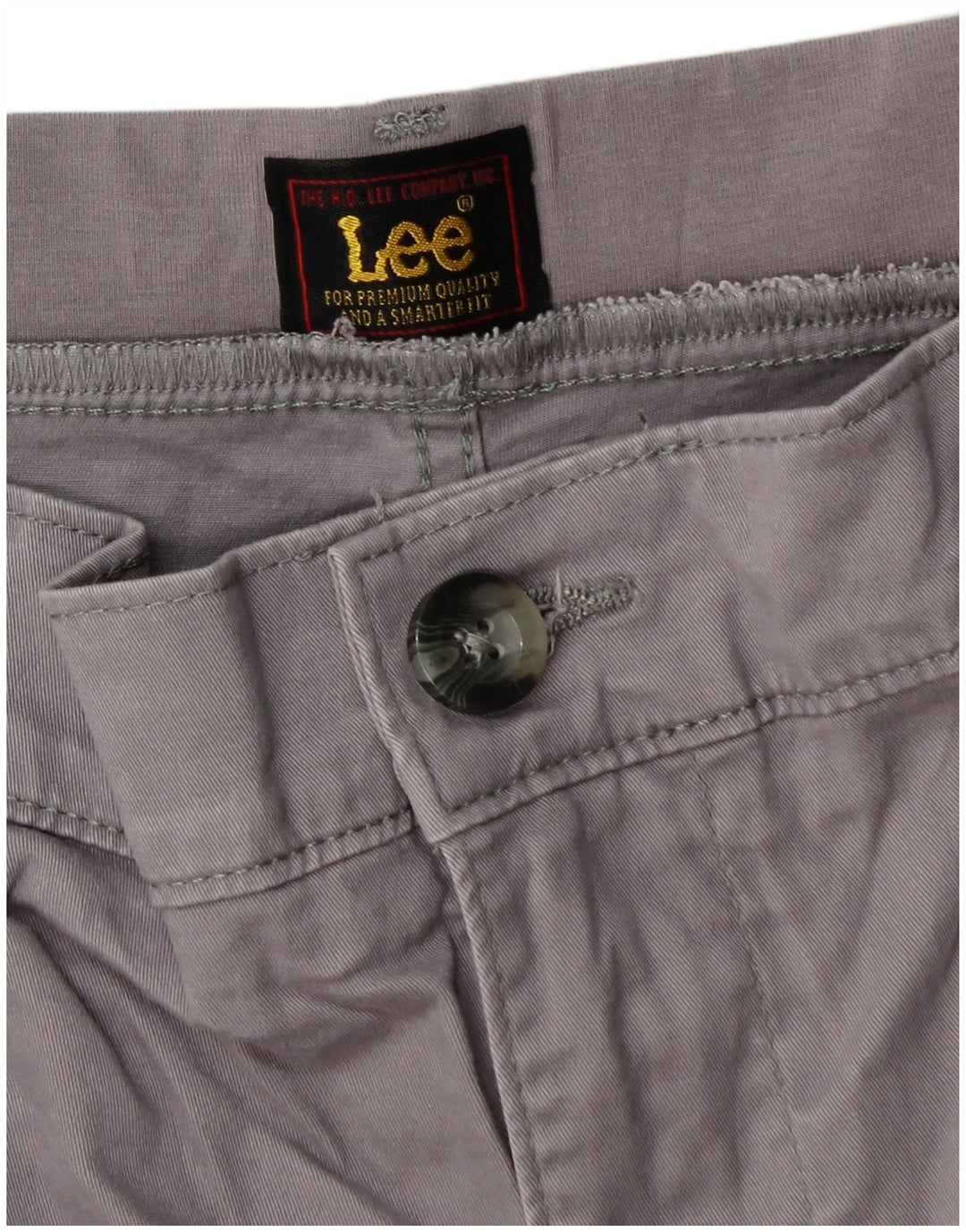 LEE Womens Straight Cargo Trousers W32 L29 Grey