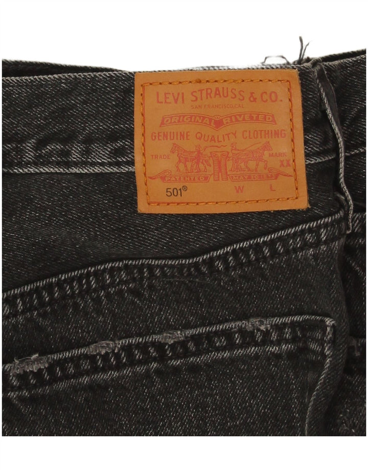 Levi's ženske kratke traper hlače 501 W28 srednje crne