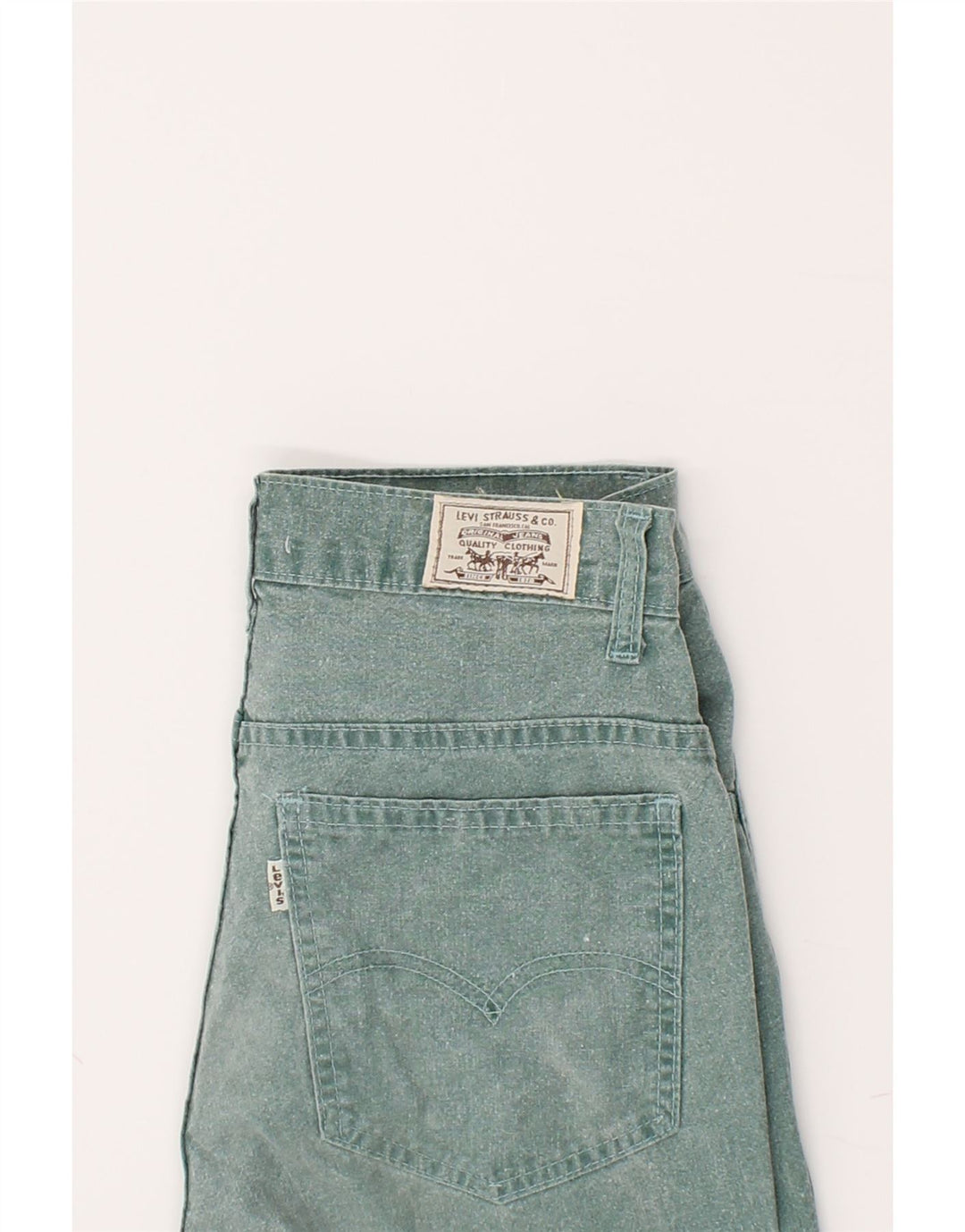 LEVI'S Mens Capri Jeans W26 L18 Blue Flecked Vintage Levi's and Second-Hand Levi's from Messina Hembry 