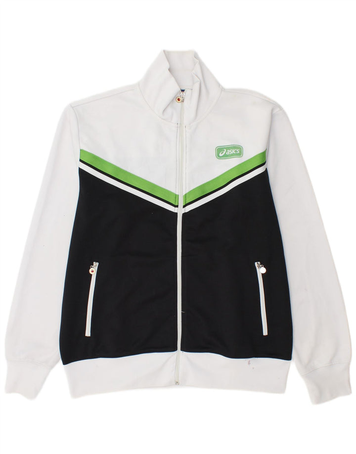 Gornja jakna muške trenirke Asics XL crni poliester u boji