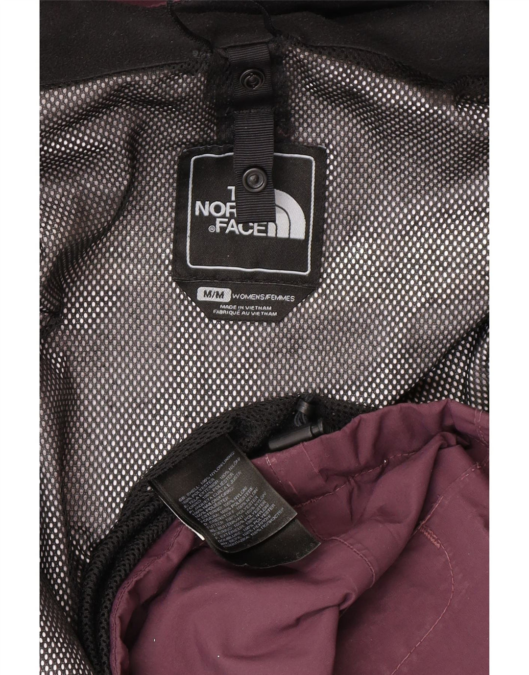 The North Face ženska kišna jakna s kapuljačom UK 14 Srednje ljubičasti najlon