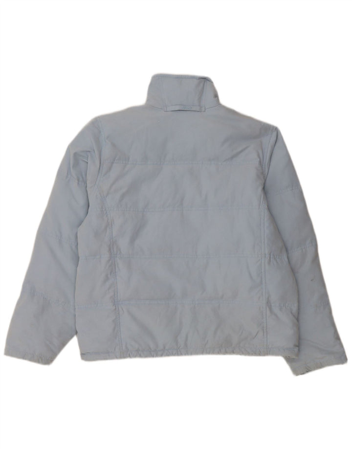 MUSTO Ženska podstavljena jakna UK 14 Veliki plavi najlon