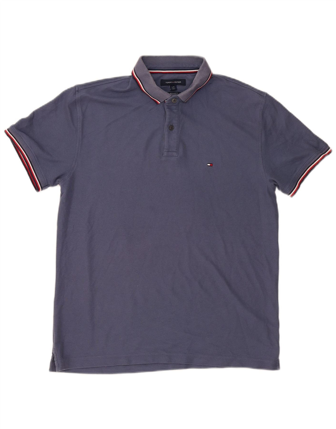 TOMMY HILFIGER Muška polo majica standardnog kroja Velika tamnoplava pamuk