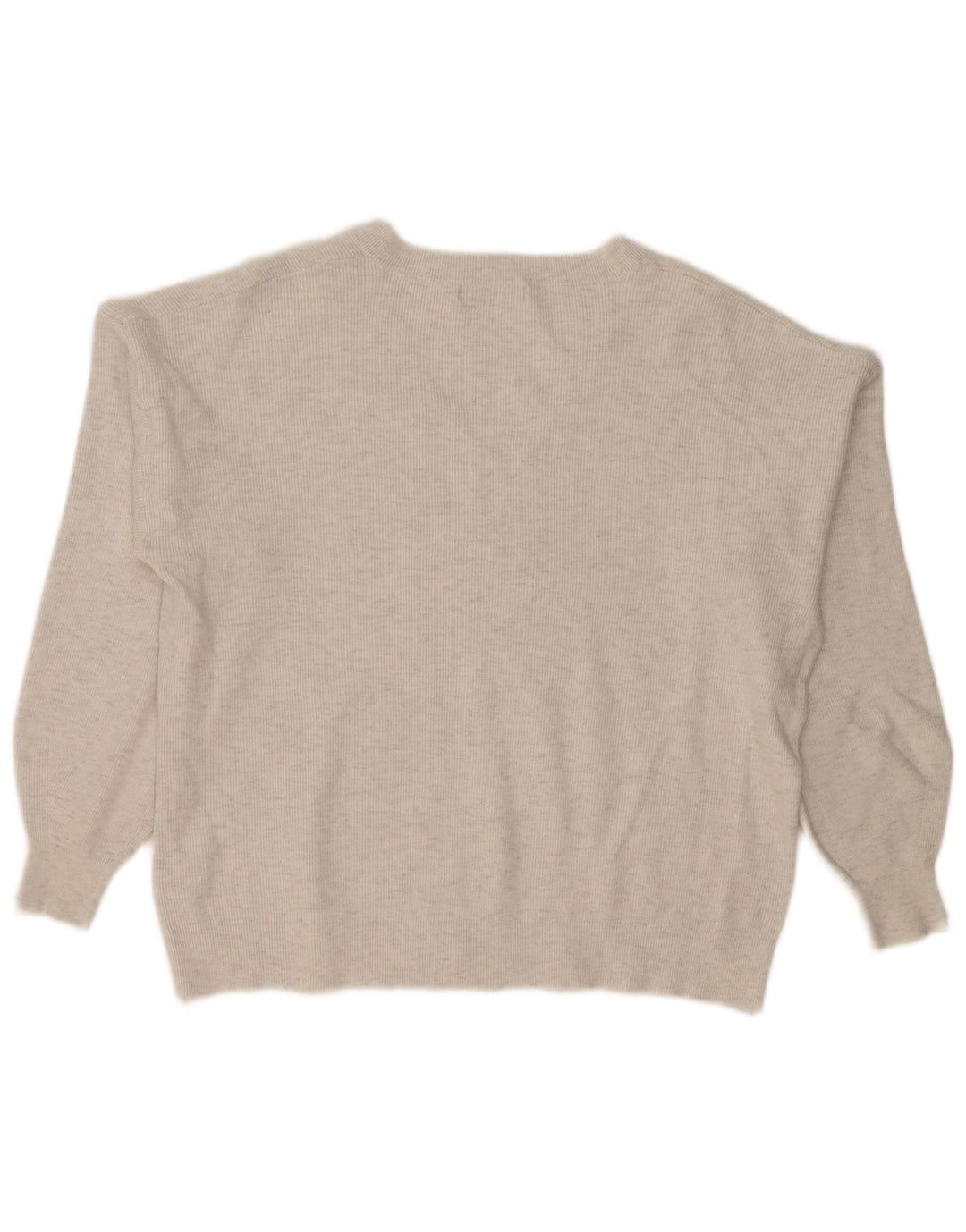 Marks & Spencer ženski veliki džemper s V-izrezom UK 18 XL sivi