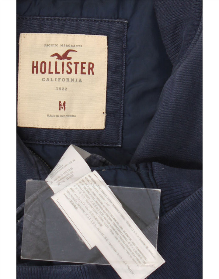 Hollister muška bomber jakna UK 38 srednje tamnoplavi pamuk