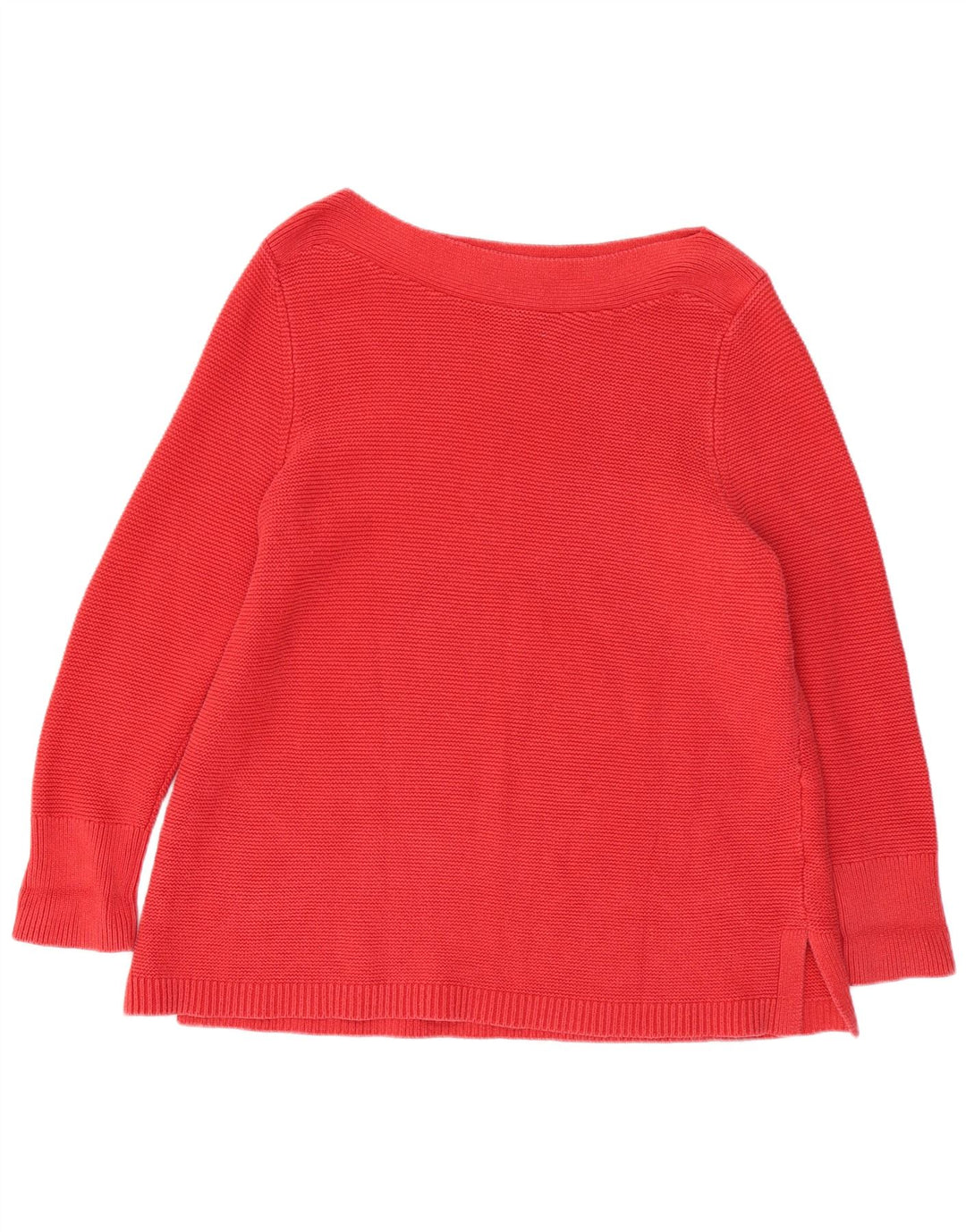 WHITE STUFF Ženski džemper s veznim izrezom UK 22 3XL Crveni pamuk