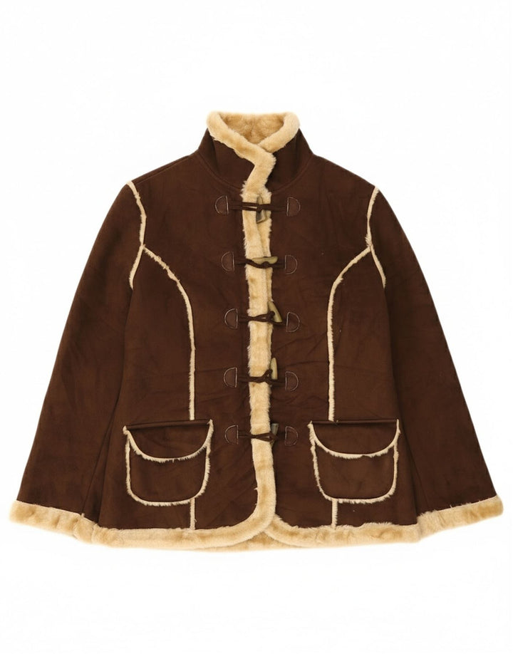 Vivien Caron ženska jakna s kratkim rukavima UK 16 Large Brown