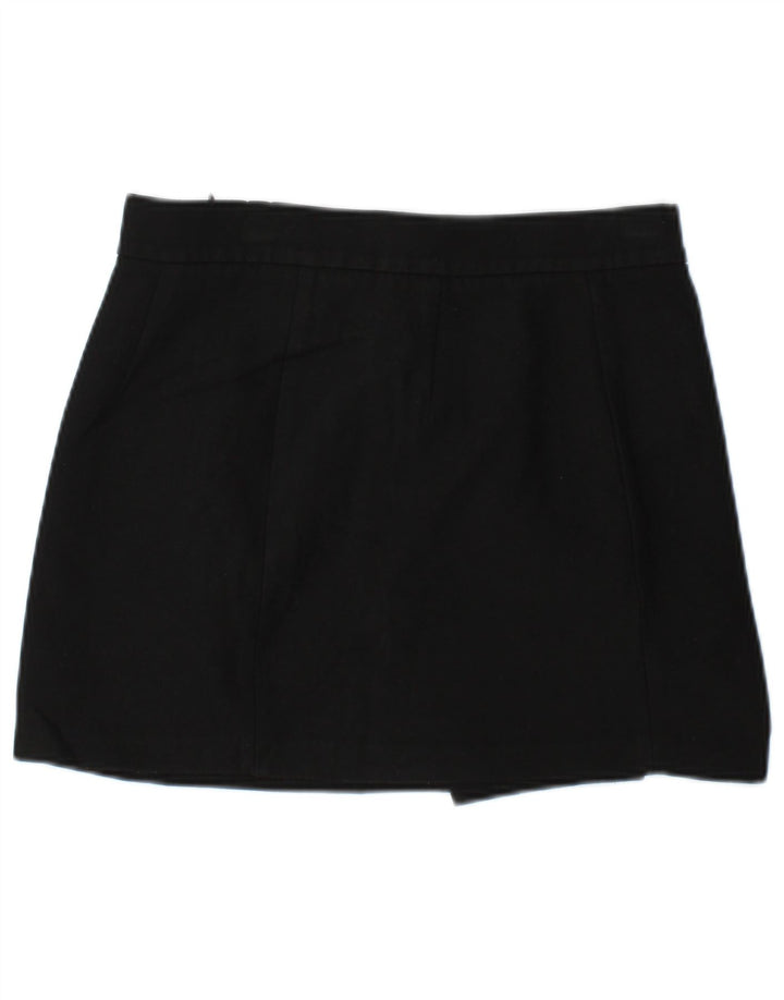 Zara ženska mini suknja mala W27 crni poliester